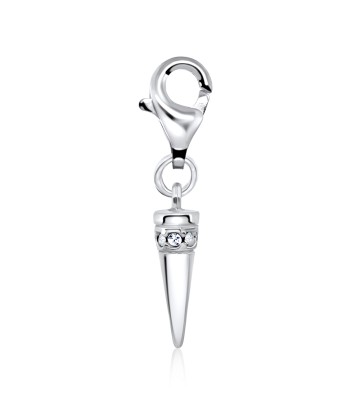 Spike Shape Silver Charms CH-60